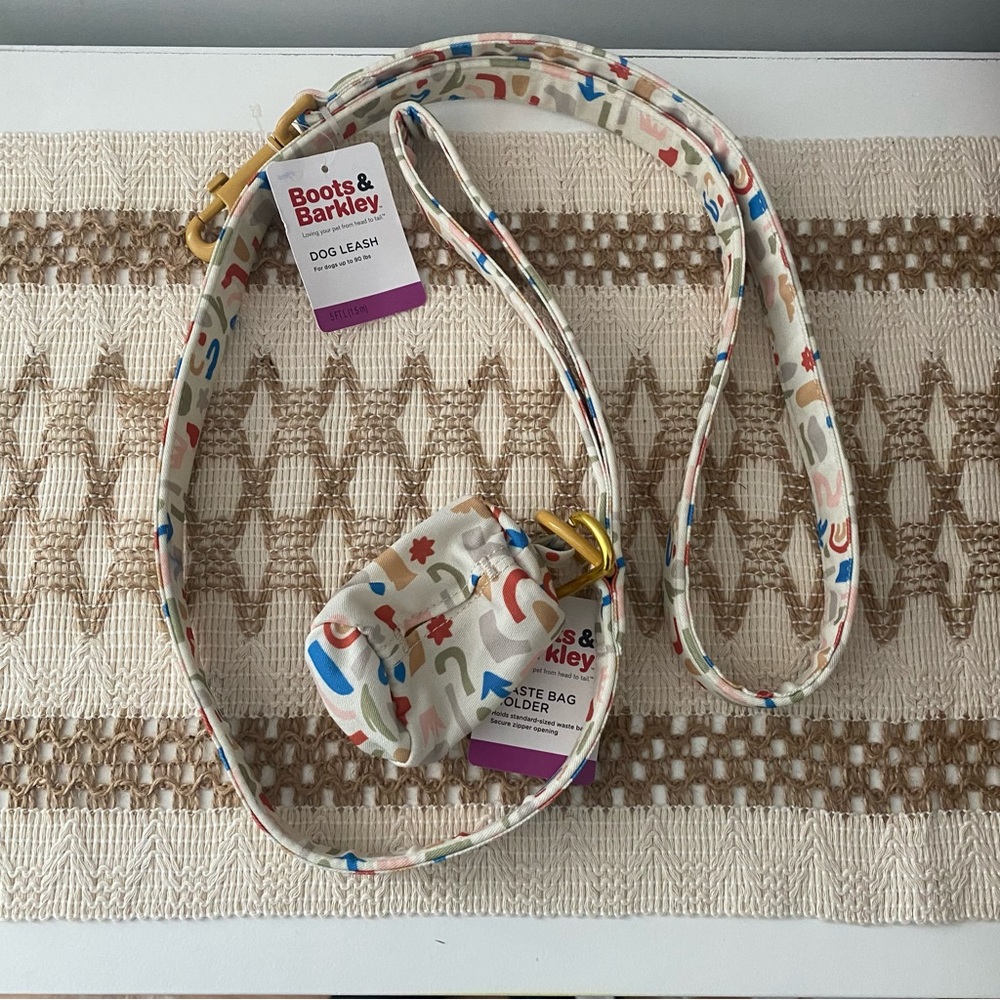 Fabric Dog Leash And Waste Bag Holder - Boots &
Barkley™
